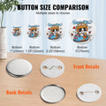 Button Badge Parts 32mm 500 Sets for Button Maker Machine