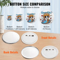 Button Badge Parts 58mm 500 Sets for Button Maker Machine