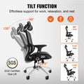 Mesh Office Chair High Back Lumbar Support Swivel Computer Desk