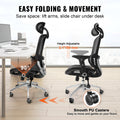 Mesh Office Chair High Back Lumbar Support Swivel Computer Desk