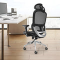 Mesh Office Chair High Back Lumbar Support Swivel Computer Desk