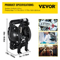 Air-Operated Double Diaphragm Pump 24GPM 1