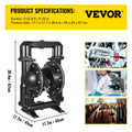 Air-Operated Double Diaphragm Pump 75GPM 2