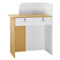 Reception Desk 80cm LED Light 2 Drawers Power Outlets Counter Table