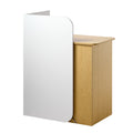 Reception Desk 80cm LED Light 2 Drawers Power Outlets Counter Table