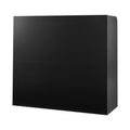 Reception Desk 1200x480x1100mm Black Counter Table Cabinet