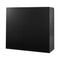 Reception Desk 1200x480x1100mm Black Counter Table Cabinet