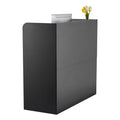 Reception Desk 1200x480x1100mm Black Counter Table Cabinet