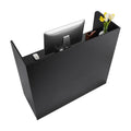 Reception Desk 1200x480x1100mm Black Counter Table Cabinet