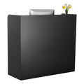 Reception Desk 1200x480x1100mm Black Counter Table Cabinet
