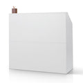 Reception Desk 1180x500x1115mm White Rectangular Counter Table
