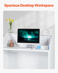 Reception Desk 1180x500x1115mm White Rectangular Counter Table