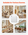 Reception Desk 1180x500x1115mm White Rectangular Counter Table