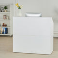 Reception Desk 1180x500x1115mm White Rectangular Counter Table