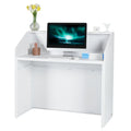 Reception Desk 1180x500x1115mm White Rectangular Counter Table