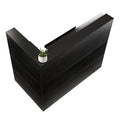 Reception Desk 1400x800mm L-Shaped Counter Table Black