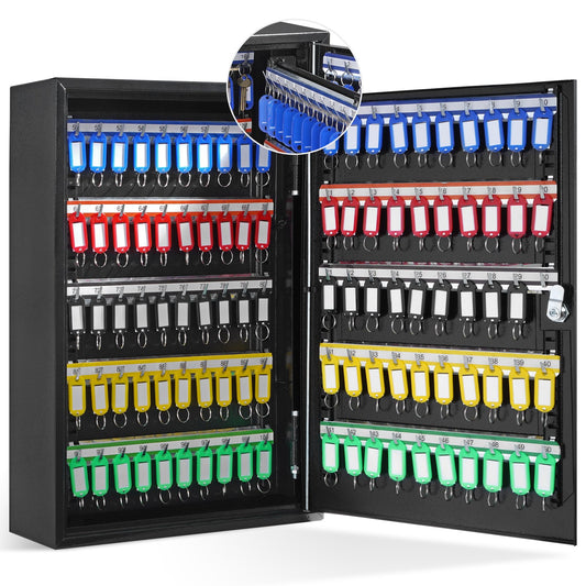 200 Key Cabinet Steel Lock Box Organiser Adjustable Racks