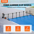 Solar Cover Reel 14ft Aluminum Pool Inground Wheels Sandbags