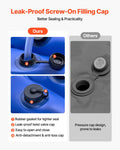 Pool Cover Water Bags 5 Pack 2560mm Double Chamber Screw Cap