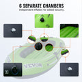 Bestway 4 Person Inflatable Fishing Boat 1158mm Oars Pump Seats