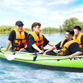 Bestway 4 Person Inflatable Fishing Boat 1158mm Oars Pump Seats