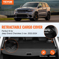 VEVOR Jeep Grand Cherokee Cargo Cover Retractable 2022-2024