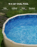Oval Pool Liner 15x30ft 52in Unibead Wall Height