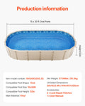 Oval Pool Liner 15x30ft 52in Unibead Wall Height
