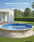 21ft Round Above Ground Pool Liner 52in Wall Height