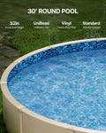 30ft Round Pool Liner 52in Wall Height Vinyl Replacement