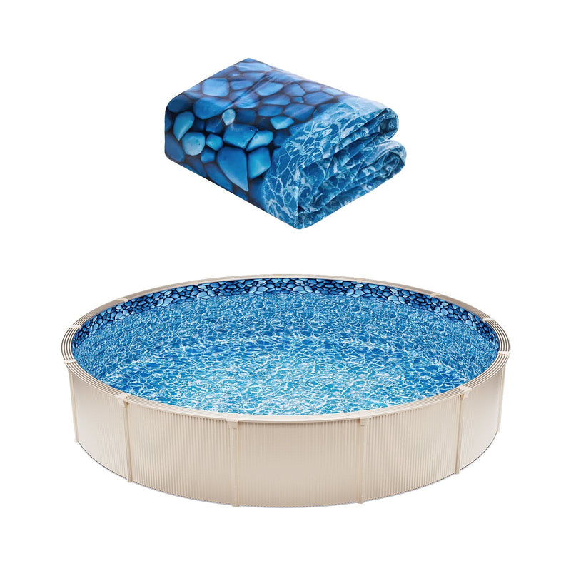 Uinbead 33ft Round Pool Liner 52in Wall Height Vinyl Replacement