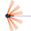 7 m Chimney Sweep Kit, w/ 7 Reinforced Nylon Flexible Rods, Ergonomic Chimney Cleaning Brush, 360-Degree Brush Chimney Cleaner, Rich Accessories for Fireplace Flue Home Use Fits most Pipes