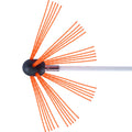 9 m Chimney Sweep Kit, w/ 9 Reinforced Nylon Flexible Rods, Ergonomic Chimney Cleaning Brush, 360-Degree Brush Chimney Cleaner, Rich Accessories for Fireplace Flue Home Use Fits most Pipes