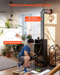 Chimney Sweep Kit 7m Extendable Brush Fireplace Cleaning Tool