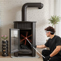 Chimney Sweep Kit 8m Extendable Brush Fireplace Cleaning Rods