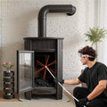Chimney Sweep Kit 12m Extendable Bendable Fireplace Cleaning Tool