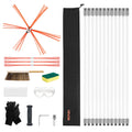 Chimney Sweep Kit 12m Extendable Bendable Fireplace Cleaning Tool