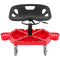 Rolling Garage Stool, 300LBS Capacity, Adjustable Height from 18 in to 23 in, 360-degree Swivel Wheels (4\