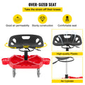 Rolling Garage Stool, 300LBS Capacity, Adjustable Height from 18 in to 23 in, 360-degree Swivel Wheels (4\