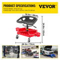 VEVOR Rolling Garage Stool 300lbs 18-23