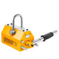 Magnetic Lifter, 400 kg/880 lbs Pulling Capacity, 2.5 Safety Factor, Neodymium & Steel, Lifting Magnet with Release, Permanent Lift Magnets, Heavy Duty Magnet for Hoist, Shop Crane, Block, Board