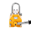 Magnetic Lifter, 400 kg/880 lbs Pulling Capacity, 2.5 Safety Factor, Neodymium & Steel, Lifting Magnet with Release, Permanent Lift Magnets, Heavy Duty Magnet for Hoist, Shop Crane, Block, Board