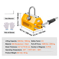 Magnetic Lifter, 1000kg Pulling Capacity, 2.5 Safety Factor, Neodymium & Steel, Lifting Magnet with Release, Permanent Lift Magnets, Heavy Duty Magnet for Hoist, Shop Crane, Block, Board