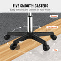 Rolling Stool 400LBS Adjustable Height Swivel Chair Black