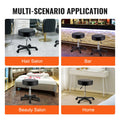 Rolling Stool 400LBS Adjustable Height Swivel Chair Black
