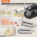 3Pcs KitchenAid Pasta Attachment Roller Cutter Mixer Set