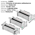 3Pcs KitchenAid Pasta Attachment Roller Cutter Mixer Set