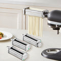 3Pcs KitchenAid Pasta Attachment Roller Cutter Mixer Set