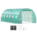 Walk-in Tunnel Greenhouse 20x10x7ft Galvanized Frame Waterproof