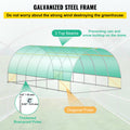 Walk-in Tunnel Greenhouse 20x10x7ft Galvanized Frame Waterproof